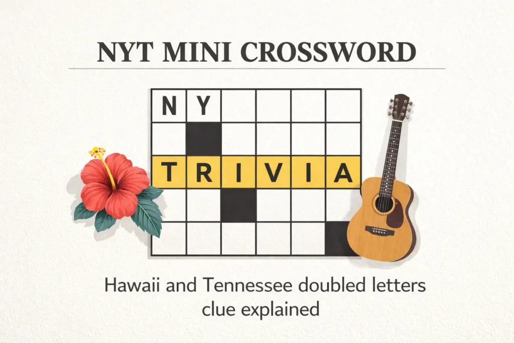 NYT Mini Crossword Answer: “Hawaii and Tennessee…” Clue Explained