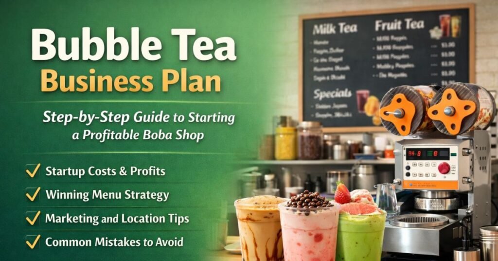 Bubble Tea Business Plan: The Complete Real-World Guide to Starting and Growing a Profitable Boba Shop