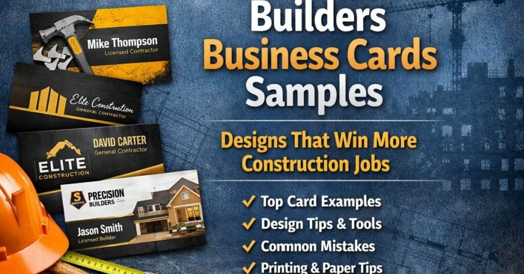 Builders Business Cards Samples: The Complete Guide to Designing Cards That Win More Jobs